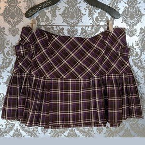 Purple Plaid Skirt